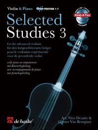Selected Studies 3 - for the advanced violinist, with piano accompaniment - pro housle